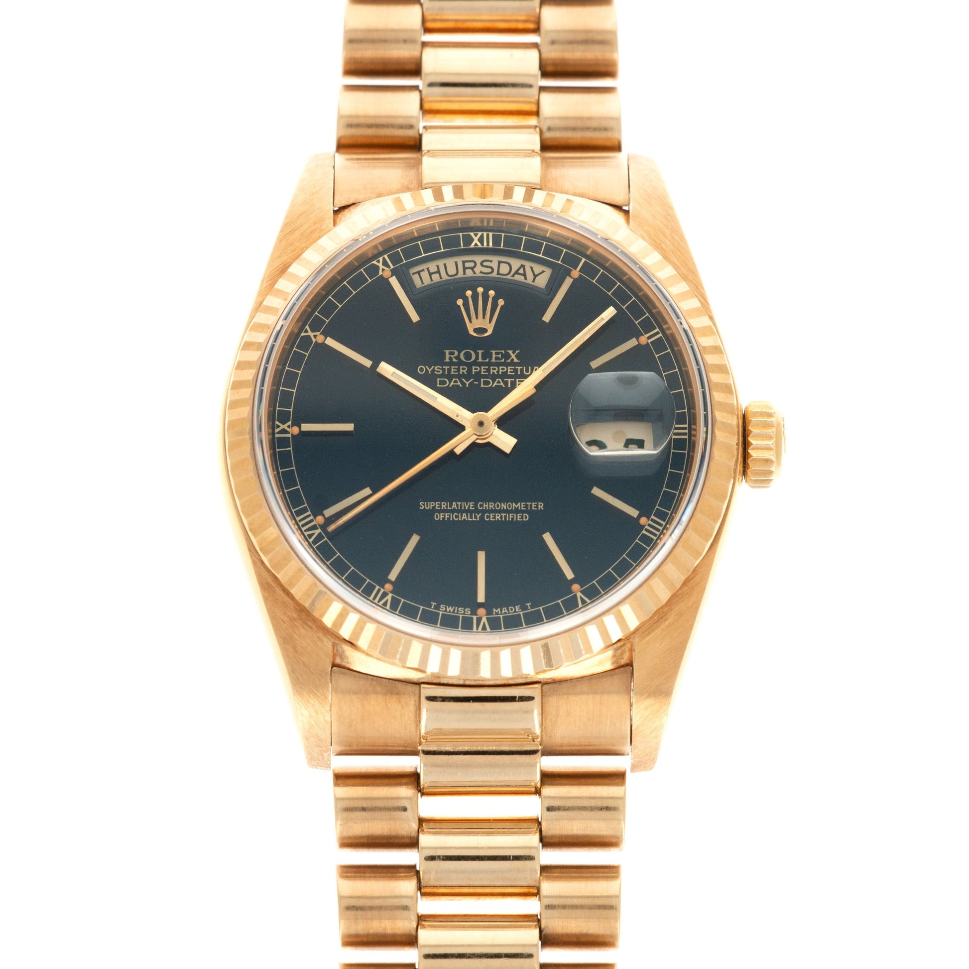 Rolex Yellow Gold Day-Date Watch Ref. 18038