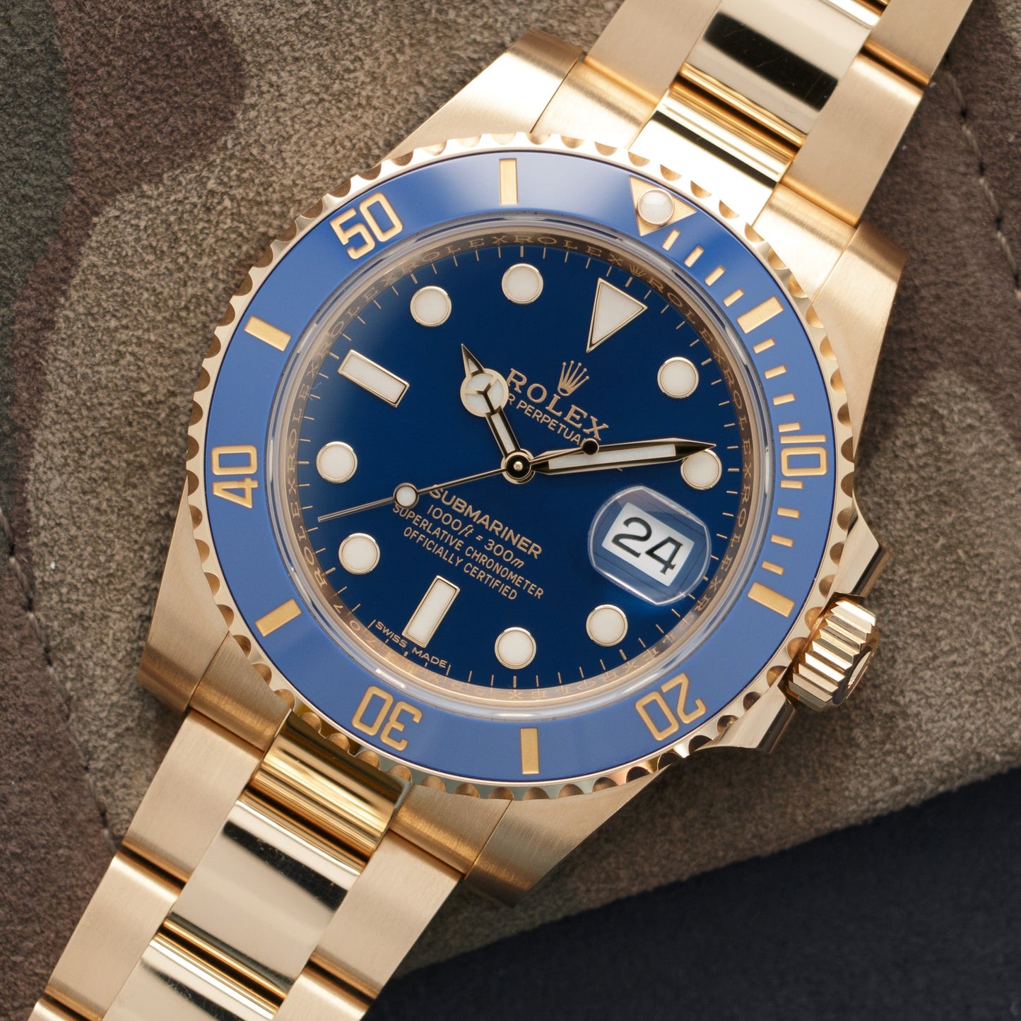 Rolex Yellow Gold Submariner Ceramic Watch Ref. 116618