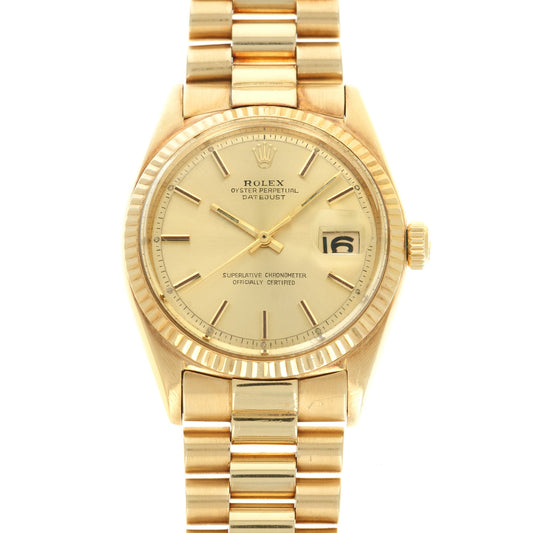 Rolex Yellow Gold Datejust Watch Ref. 1601, from 1967