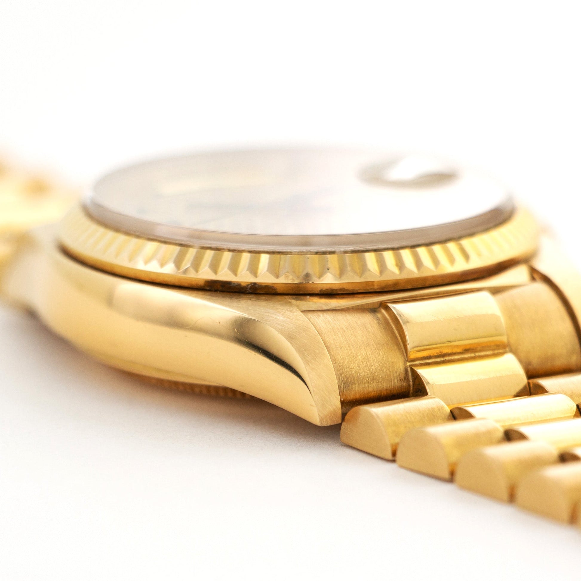 Rolex Yellow Gold Day-Date Pave Diamond Watch, from 1981