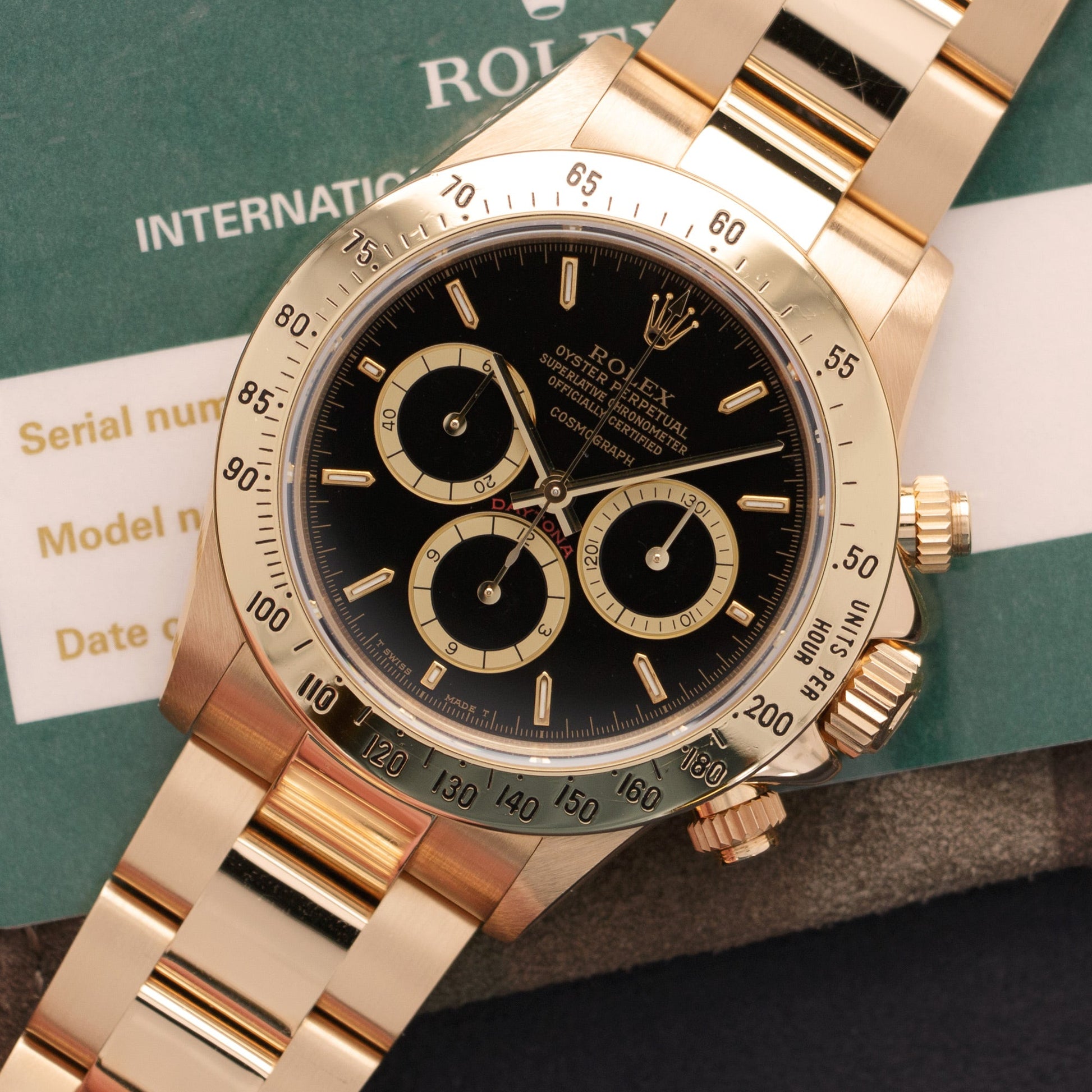 Rolex Yellow Gold Cosmograph Floating Daytona Watch Ref. 16528