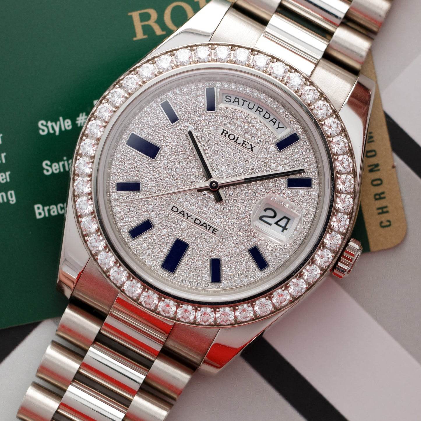 Rolex White Gold Day-Date 41 Ref. 218349