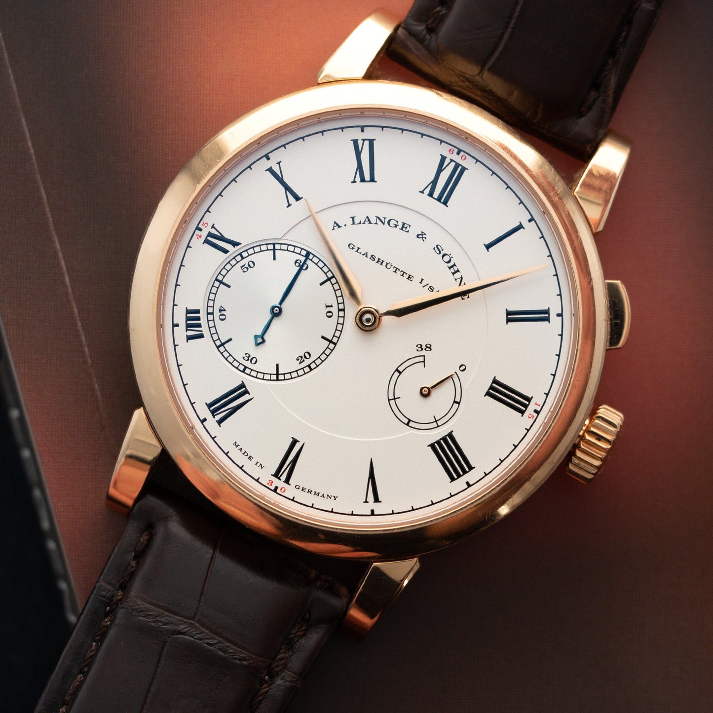 A Lange & Sohne Rose Gold Richard Lange Referenzuhr Ref. 250.032