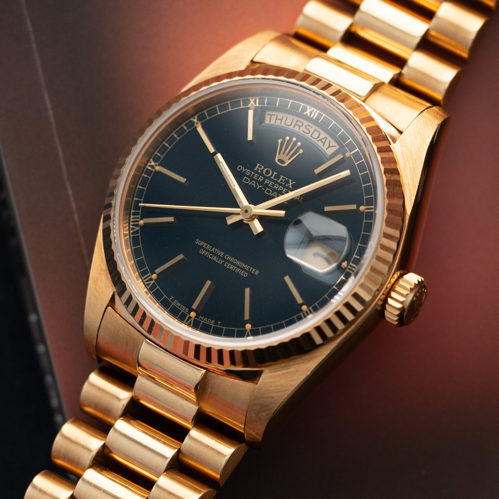 Rolex Yellow Gold Day-Date Watch Ref. 18038