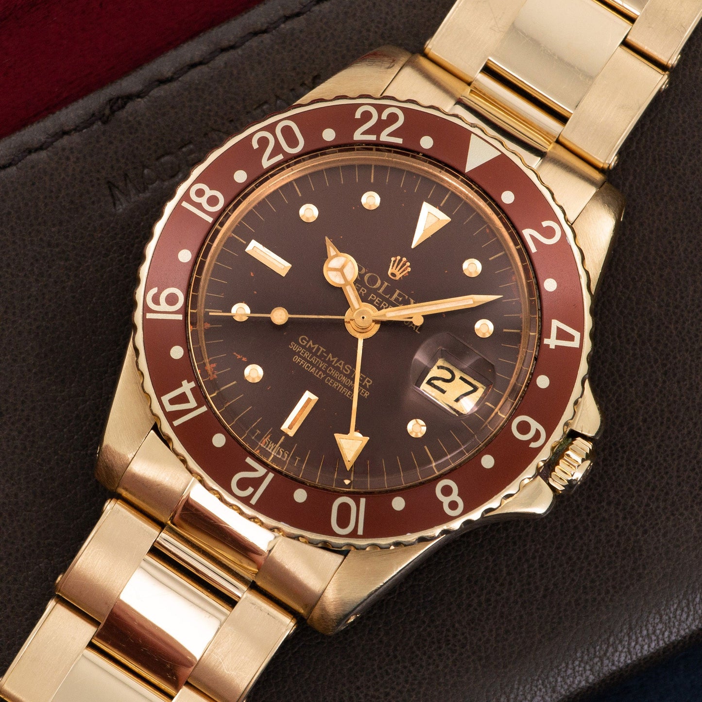 Rolex Yellow Gold GMT-Master Watch Ref. 1675