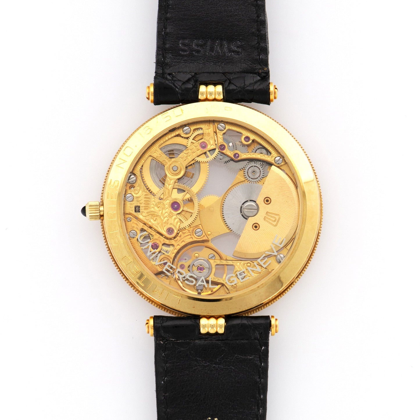 Universal Geneve Yellow Gold Skeletonized Automatic Watch