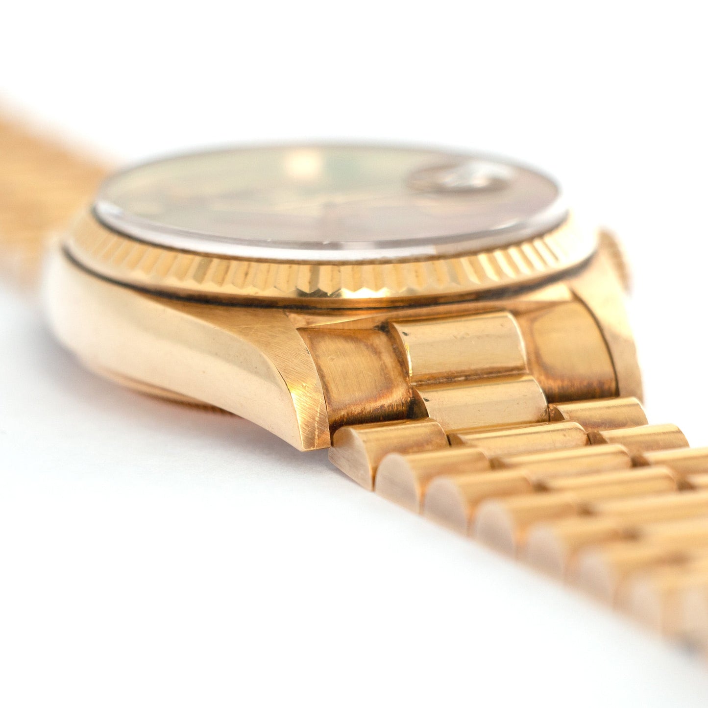 Rolex Yellow Gold Day-Date Ref. 18038 with Wood Dial