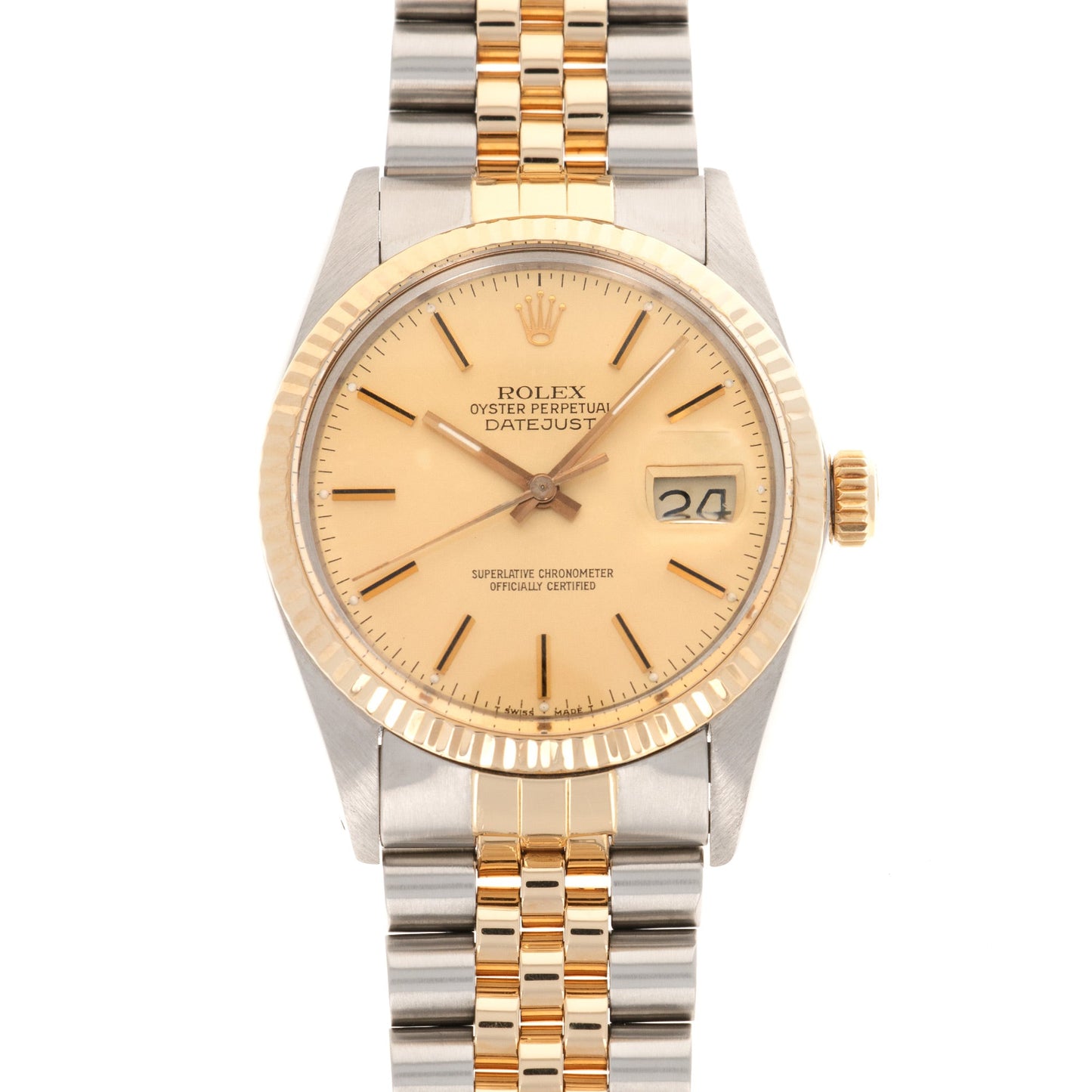 Rolex Two-Tone Datejust Watch Ref. 16013, Retailed by Van Cleef & Arpels