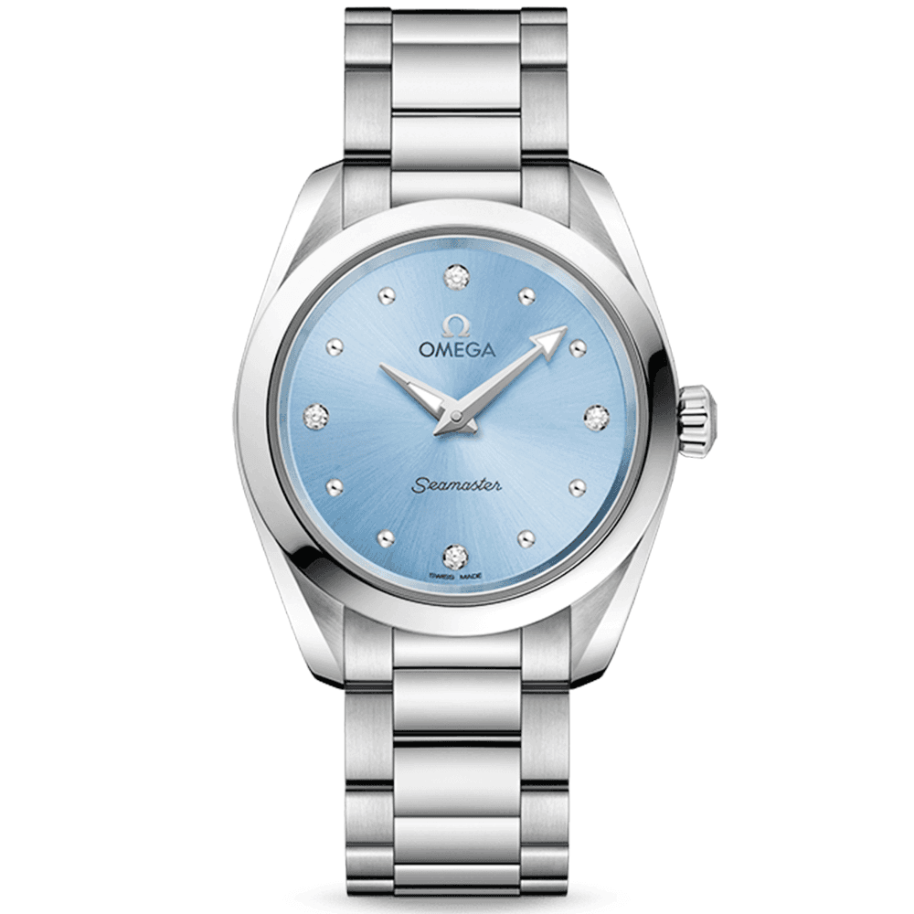 Seamaster Aqua Terra 28mm Glossy Ice Dial Ladies Watch