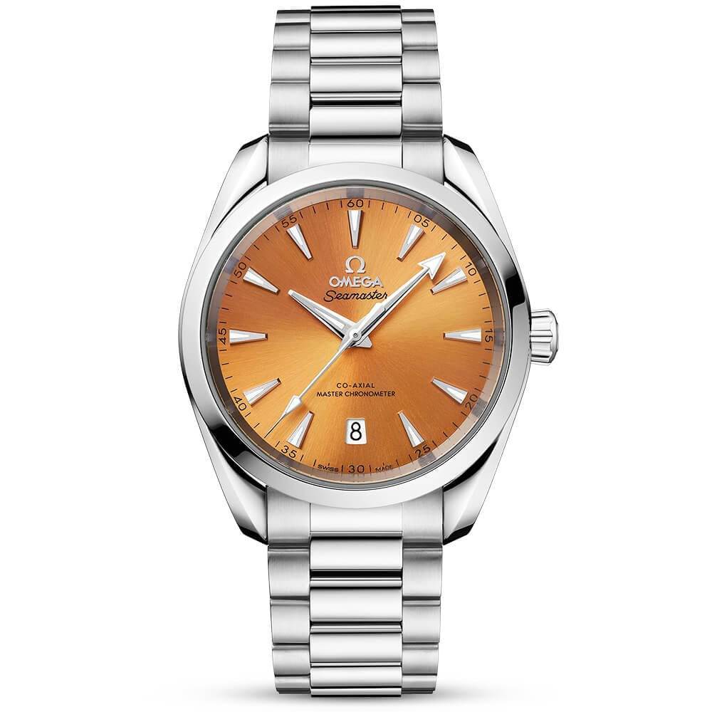 Seamaster Aqua Terra Shades 38mm Saffron Orange Dial Bracelet Watch