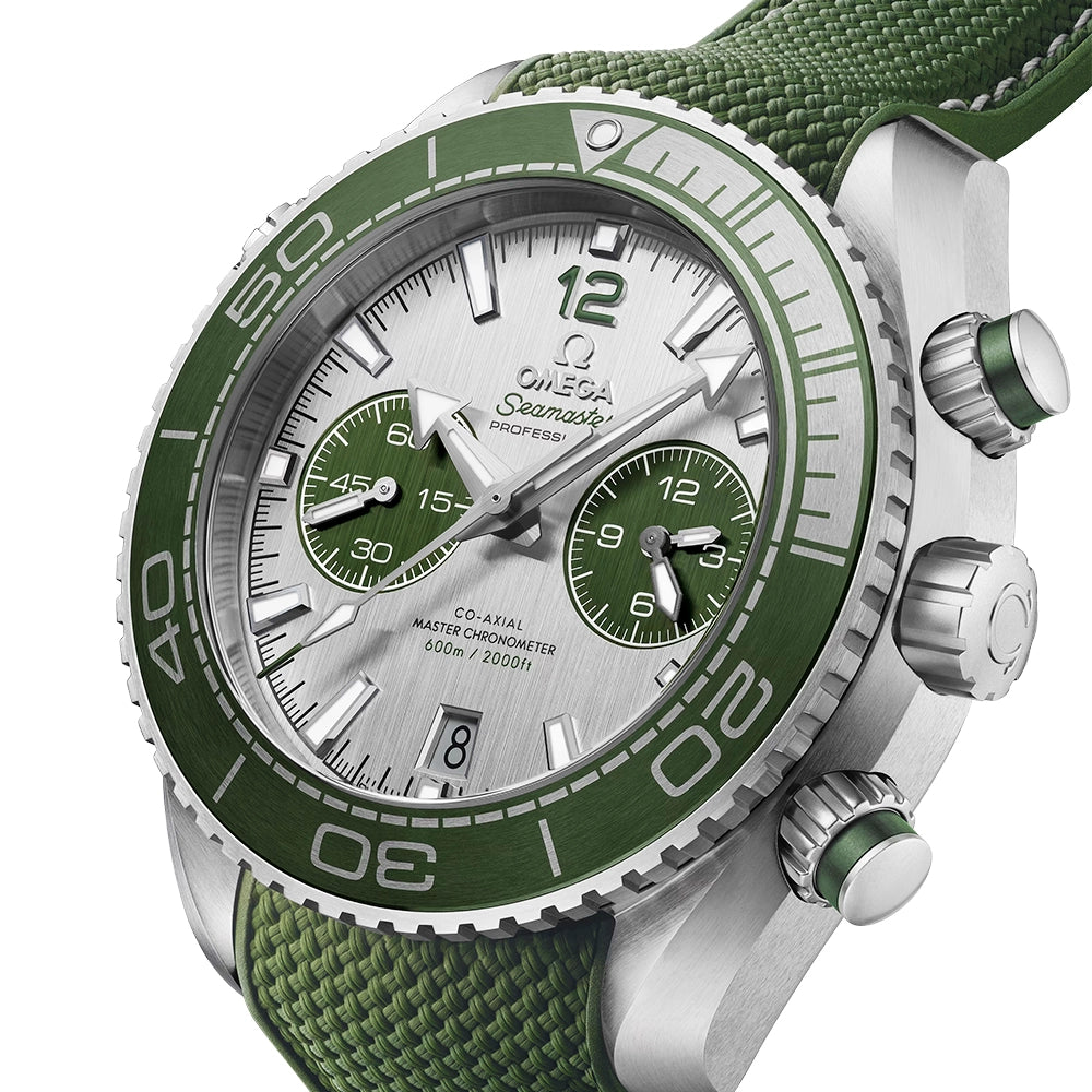 Seamaster Planet Ocean 600m Chronograph Green Dial & Bezel Strap Watch