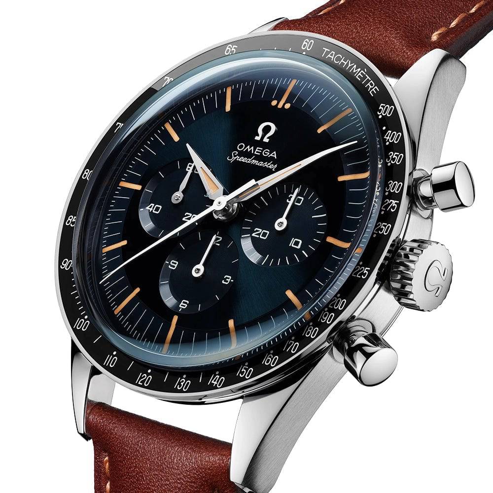 Speedmaster Anniversary Edition First OMEGA In Space Leather Strap Watch