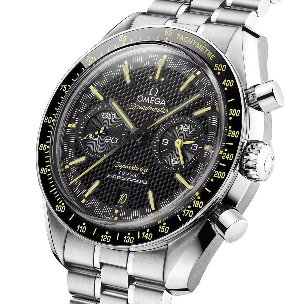 Speedmaster Super Racing 44.25mm Black Dial Men's Bracelet Watch