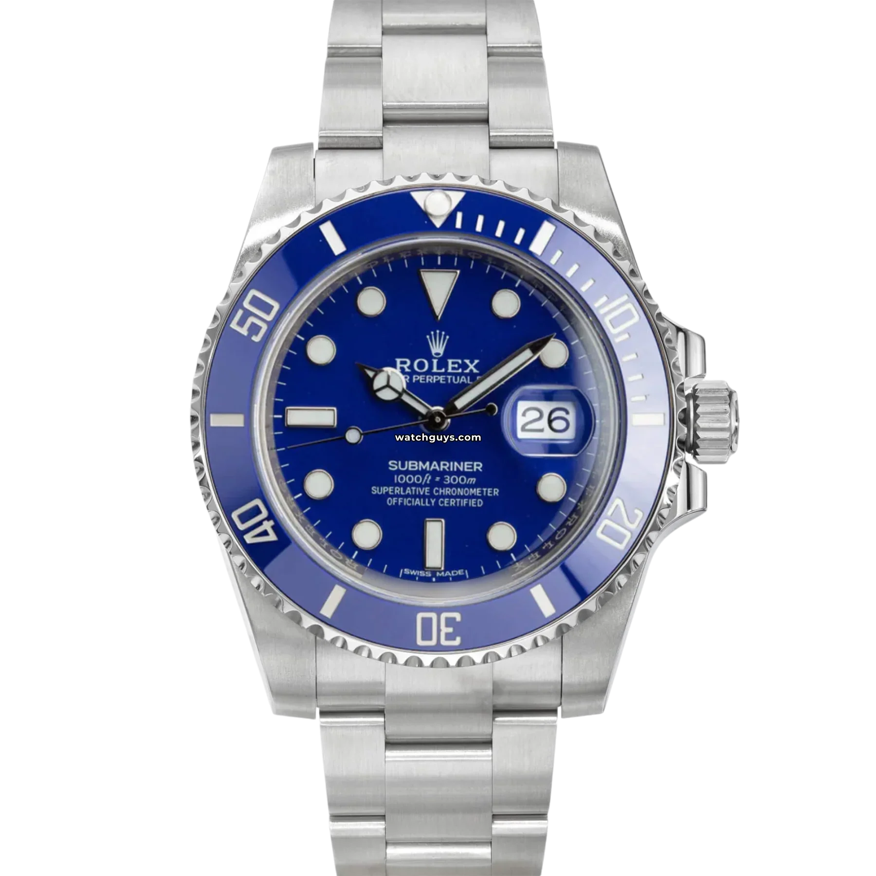 Rolex Submariner 116619LB Smurf