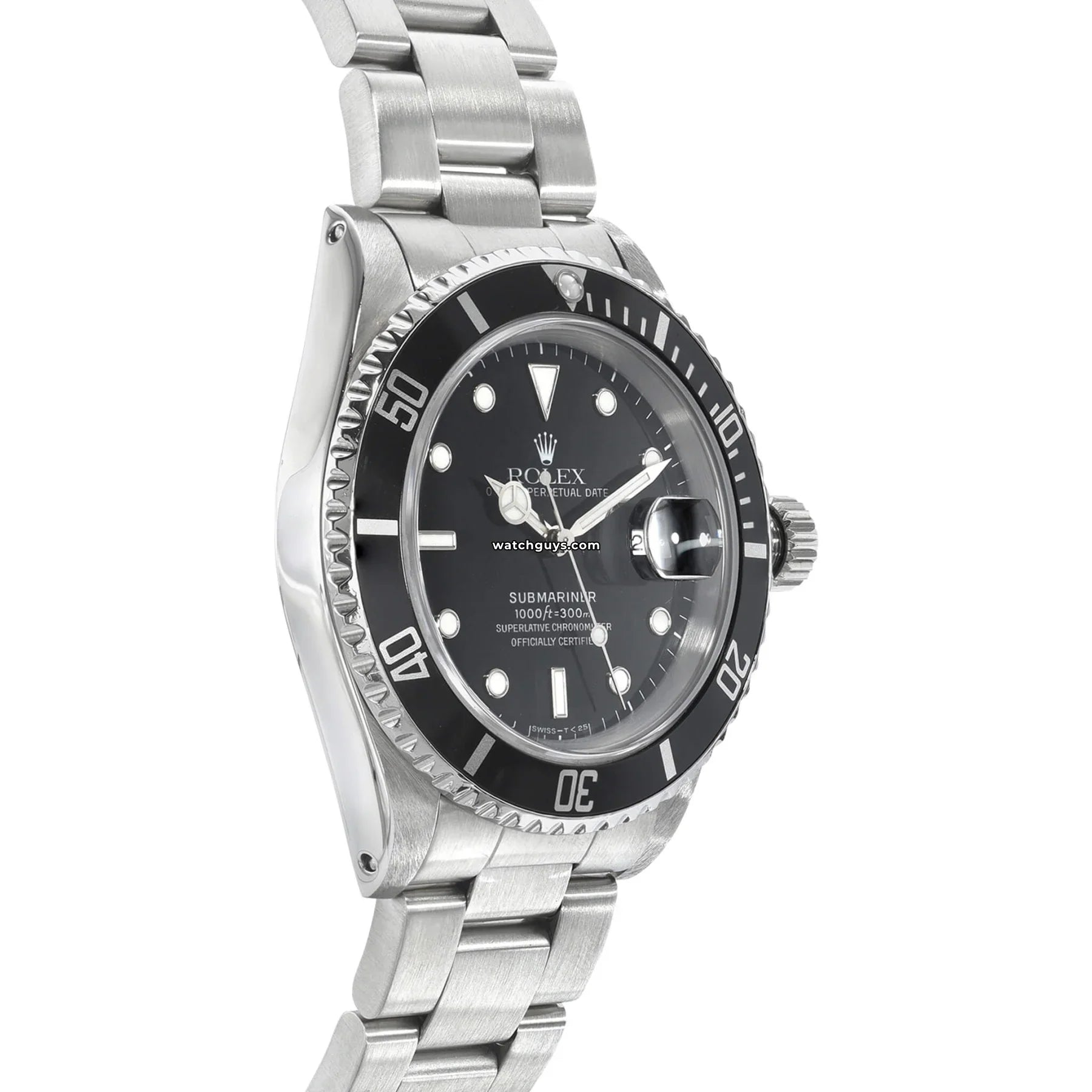 Rolex Submariner 16610 Black Stainless Steel