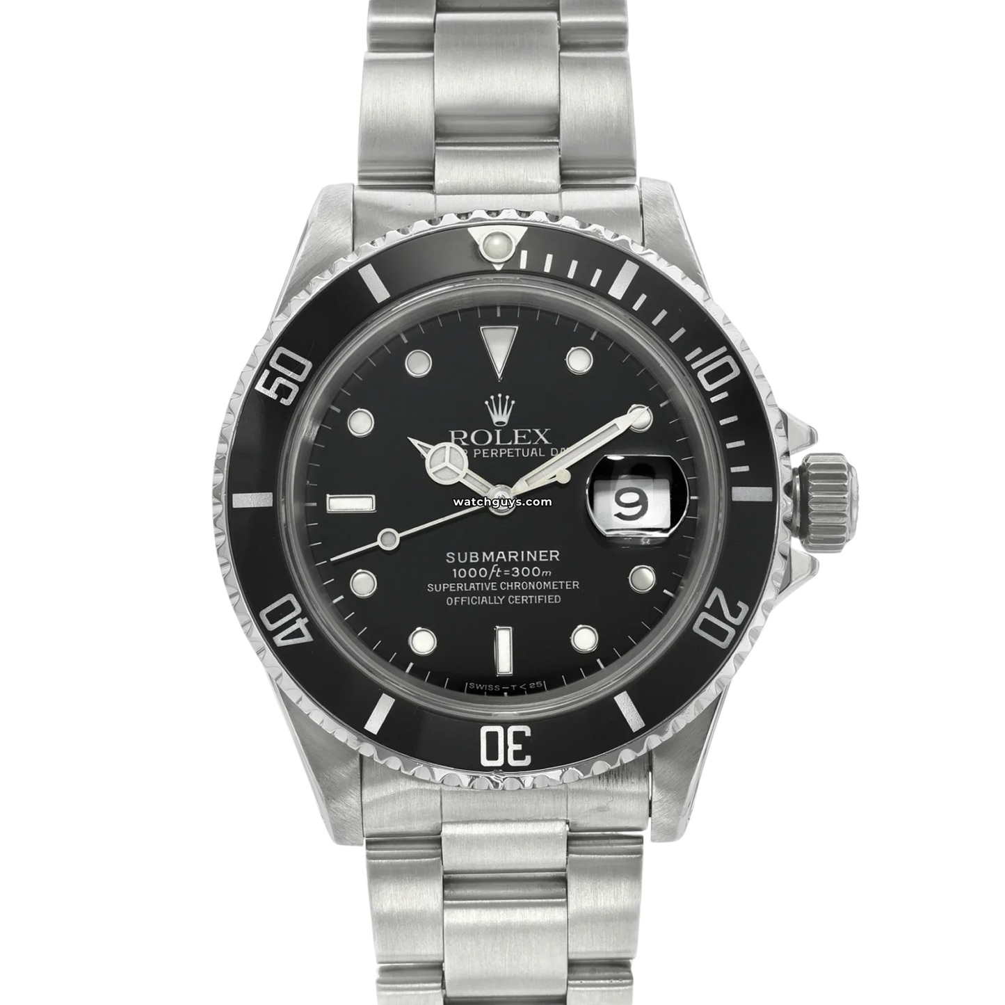 Rolex Submariner 16610 Black Stainless Steel