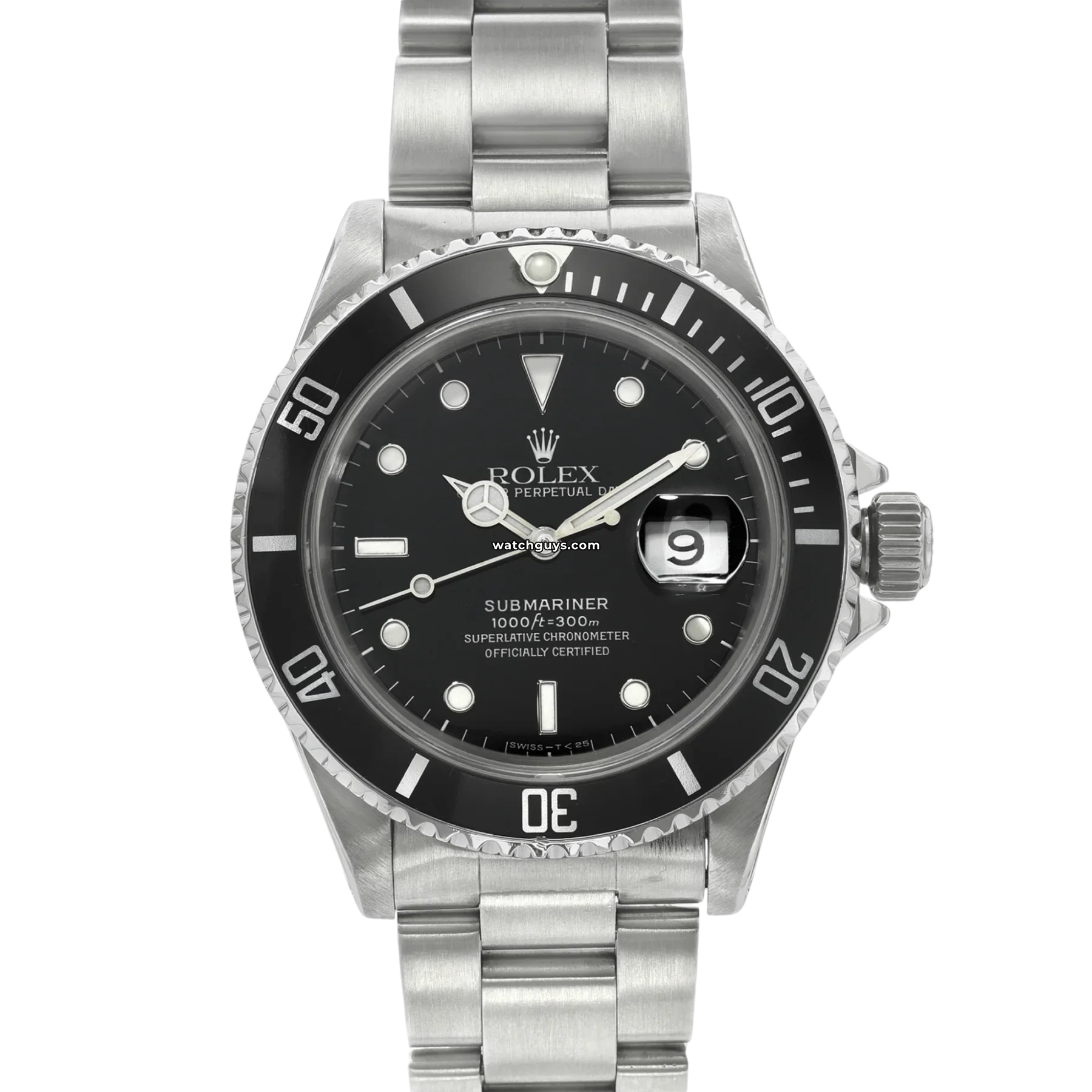 Rolex Submariner 16610 Black Stainless Steel