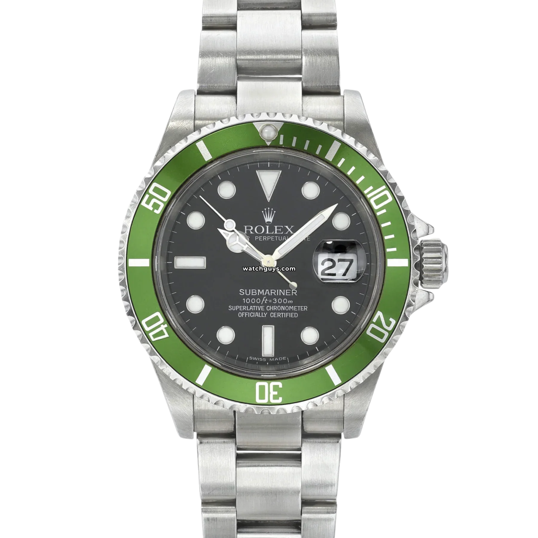 Rolex Submariner 16610LV Kermit Flat 4