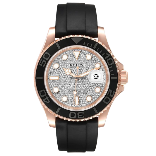 Rolex Yacht-Master 116655 Diamond Pave Oysterflex