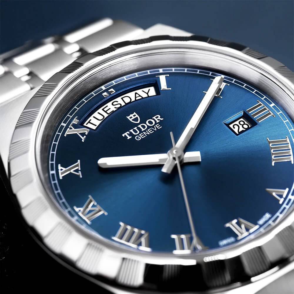 Royal Date/Day 41mm Blue Roman Dial Men's Automatic Watch