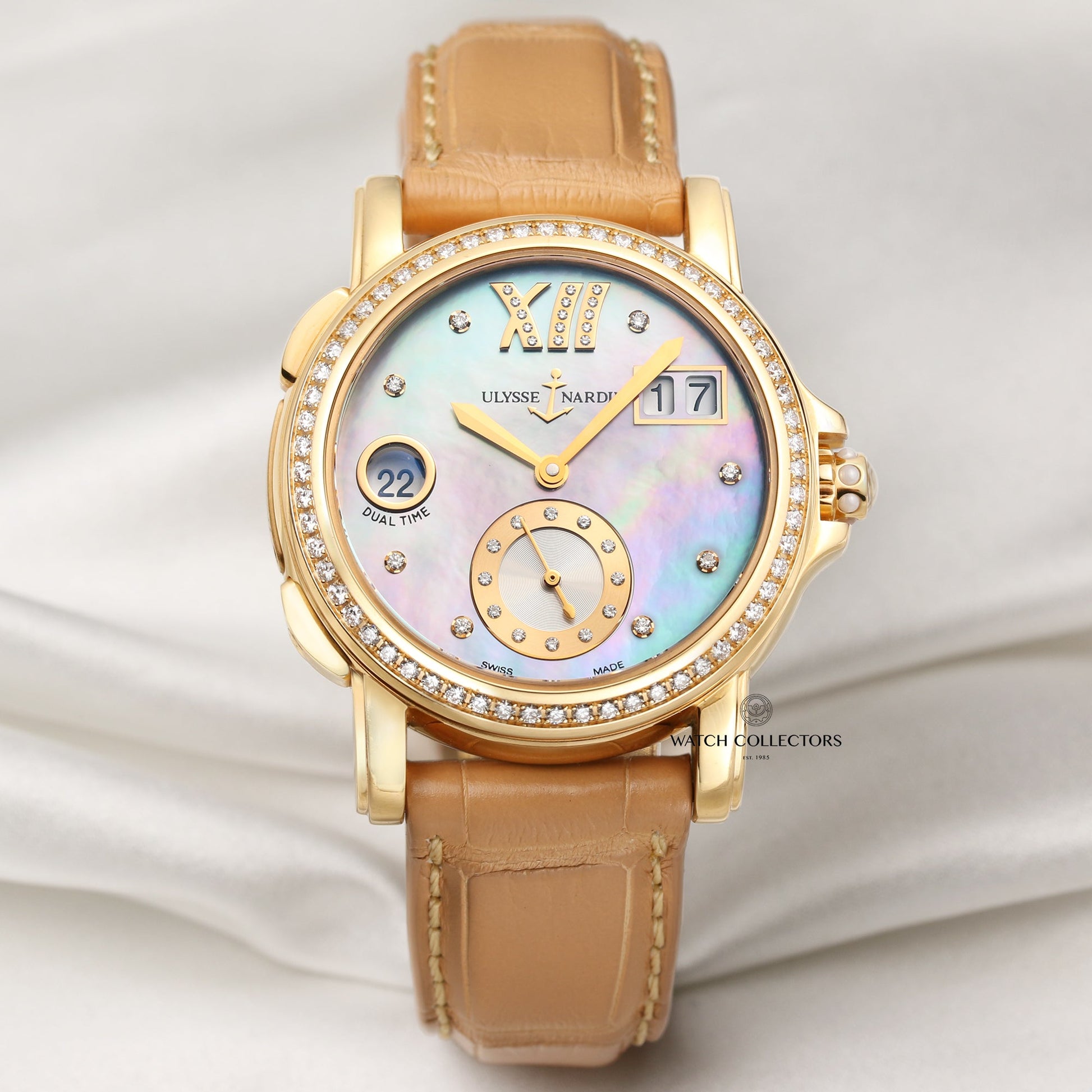 Ulysse Nardin Lady Dual Time 246-22 18k Yellow Gold