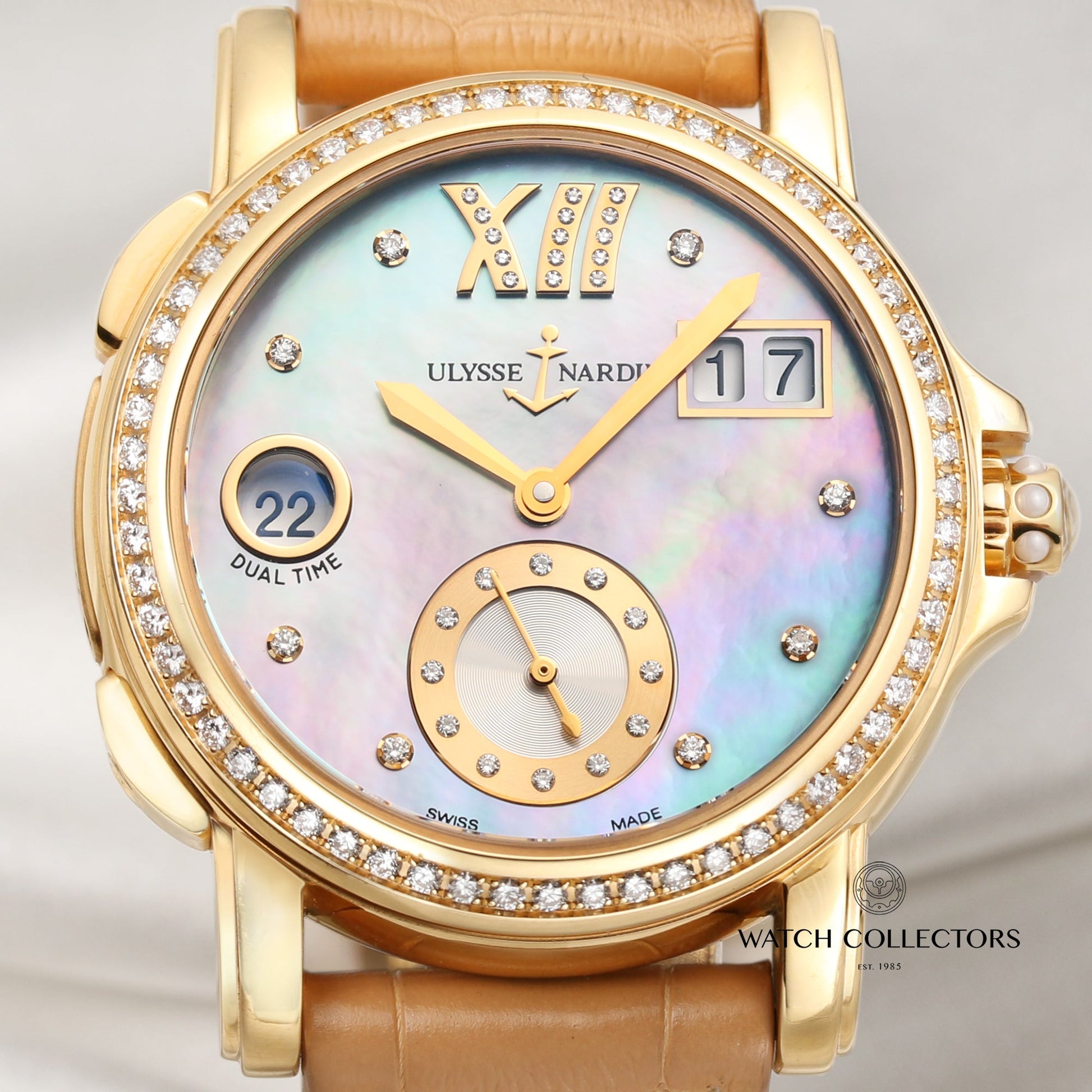 Ulysse Nardin Lady Dual Time 246-22 18k Yellow Gold