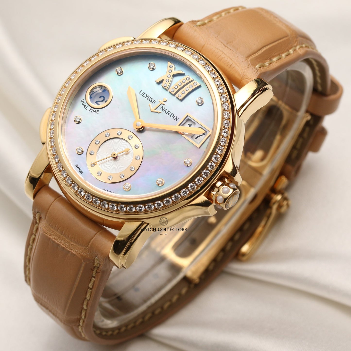 Ulysse Nardin Lady Dual Time 246-22 18k Yellow Gold