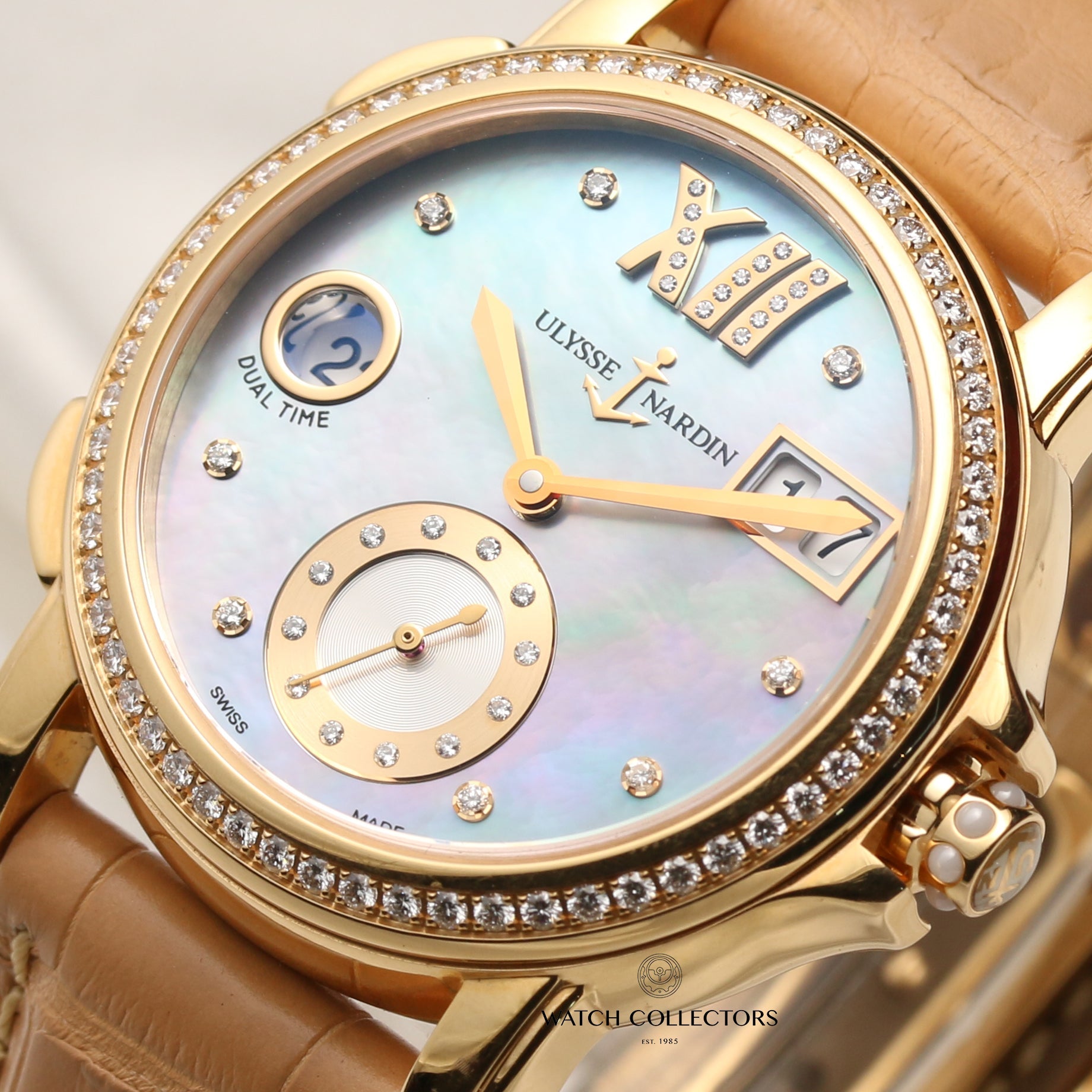 Ulysse Nardin Lady Dual Time 246-22 18k Yellow Gold