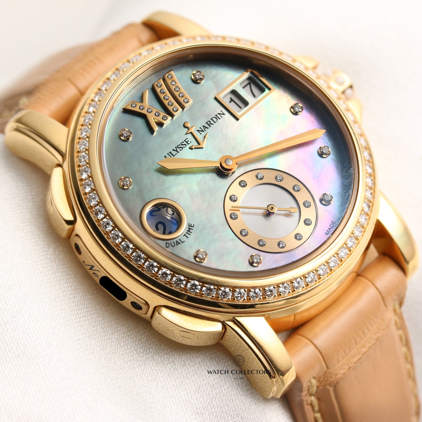 Ulysse Nardin Lady Dual Time 246-22 18k Yellow Gold