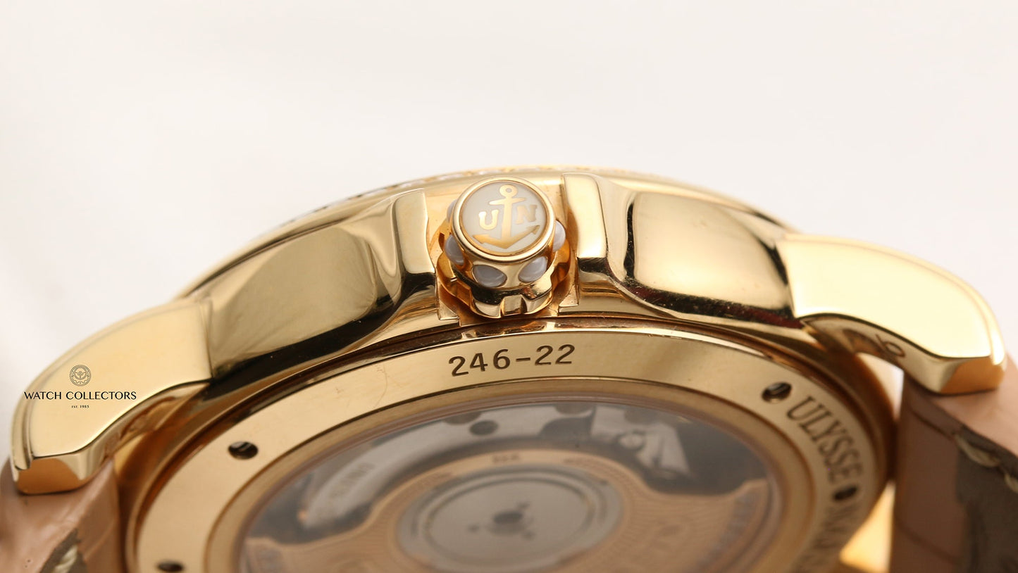 Ulysse Nardin Lady Dual Time 246-22 18k Yellow Gold