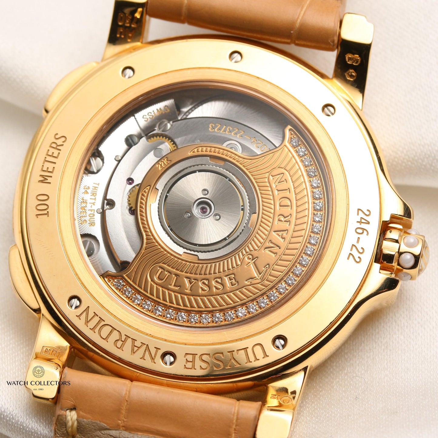 Ulysse Nardin Lady Dual Time 246-22 18k Yellow Gold