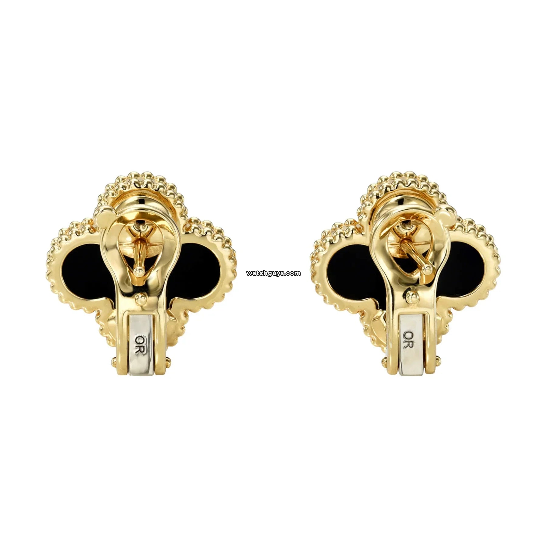 Van Cleef & Arpels Vintage Alhambra Earring Onyx